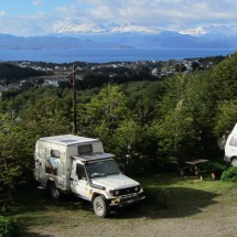 The campground Los Andinos in Ushuaia
